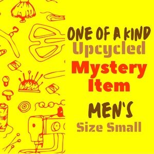 Mystery Box One of a Kind Upcycled Item Men’s SIZE Small Unique 1 of 1 eco